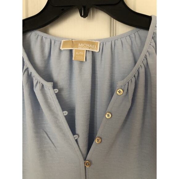 Michael Kors sky, blue sleeveless blouse, extra large￼ - Picture 3 of 3